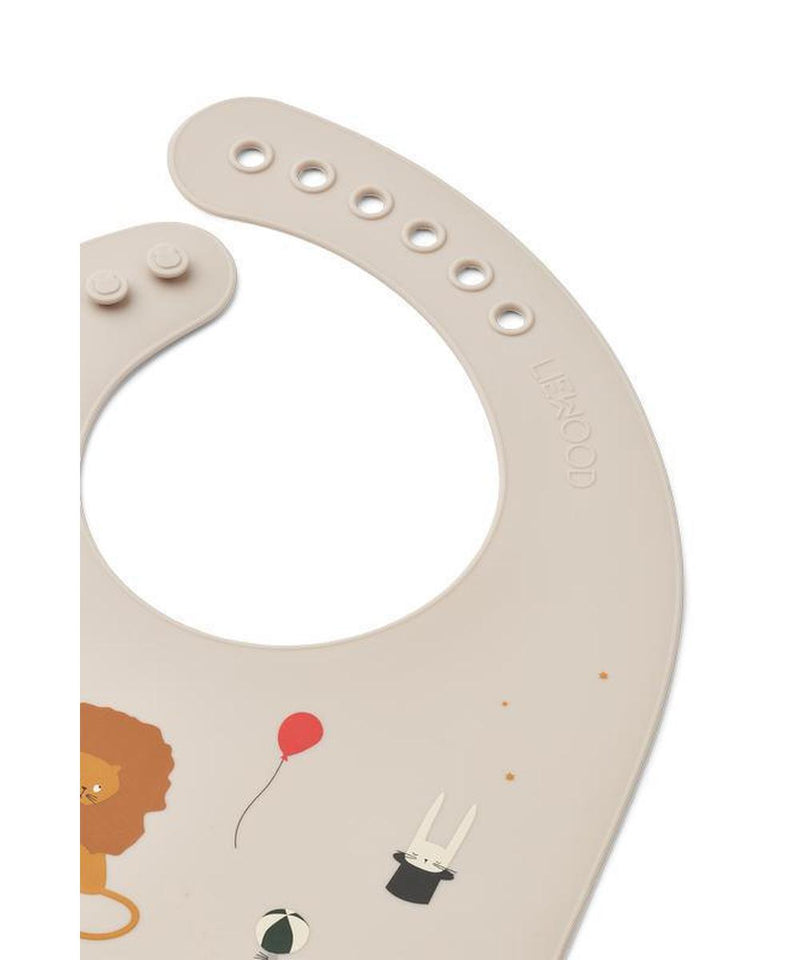 Liewood Tilda Printed Bib 2-Pack Circus/Sandy