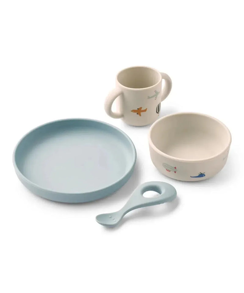 Liewood Vivi Tableware Set Aviator/Ecru