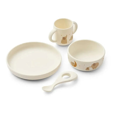Liewood Vivi Tableware Set Elephant/Cream - Studio Play