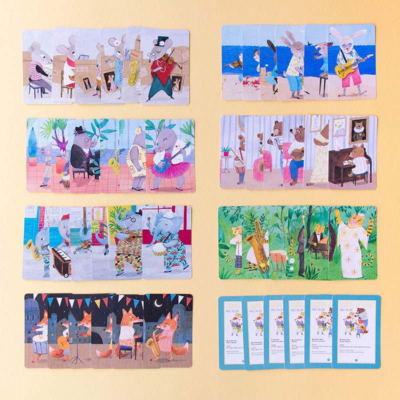Londji Animal Big Band Families Card Game