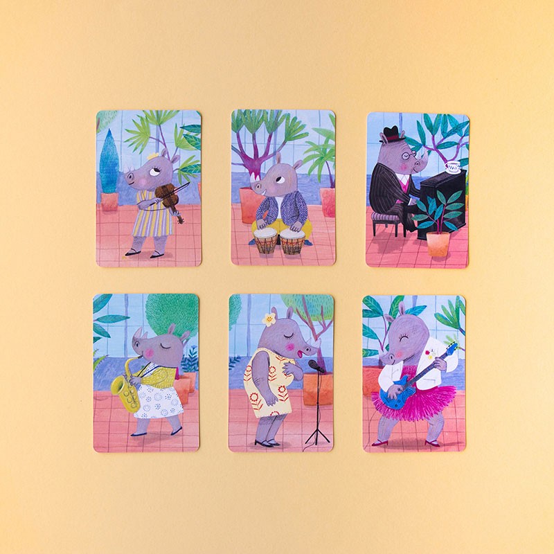 Londji Animal Big Band Families Card Game