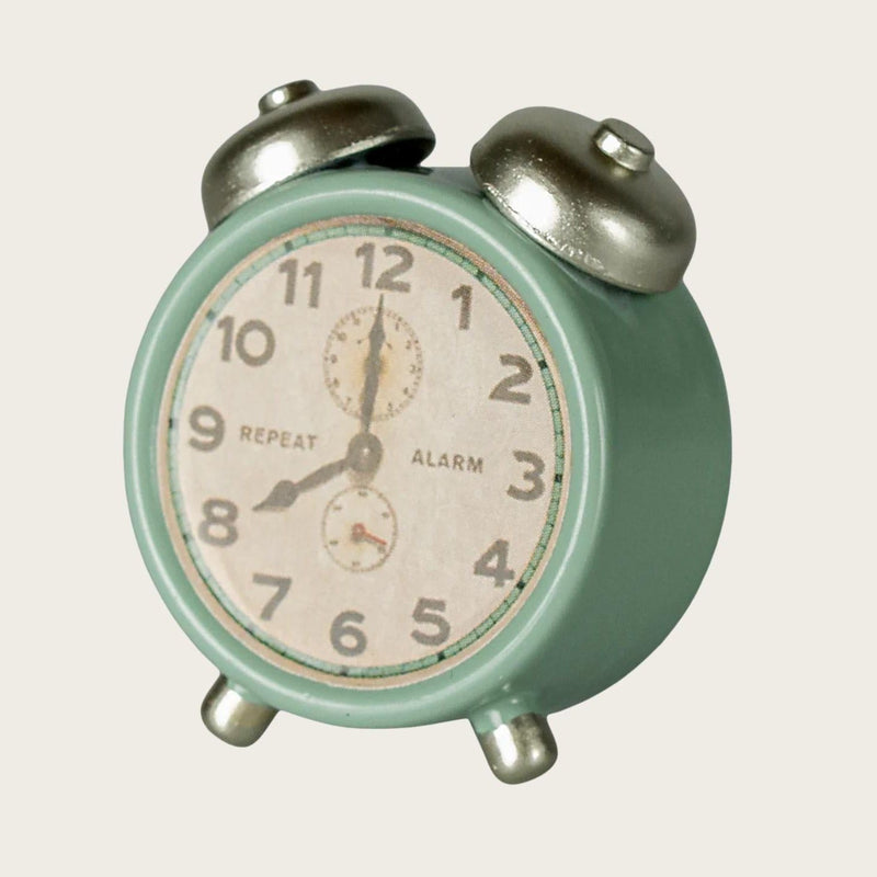 Maileg Alarm Clock Mouse, Mint - Studio Play