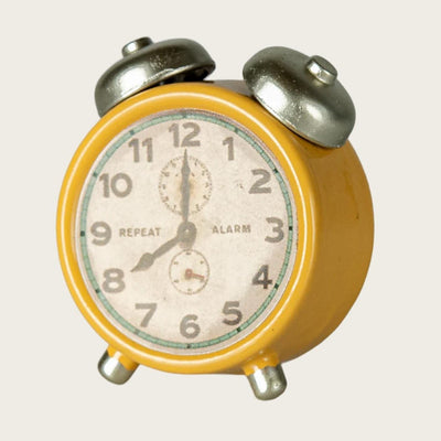 Maileg Alarm Clock Mouse, Yellow - Studio Play