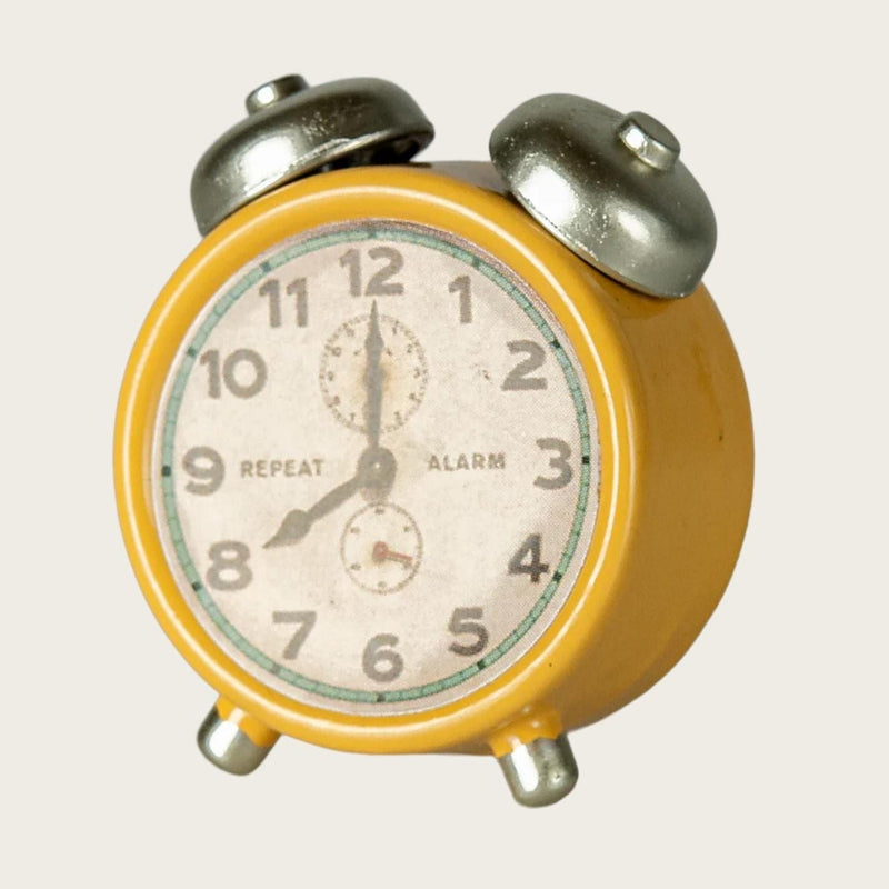 Maileg Alarm Clock Mouse, Yellow - Studio Play