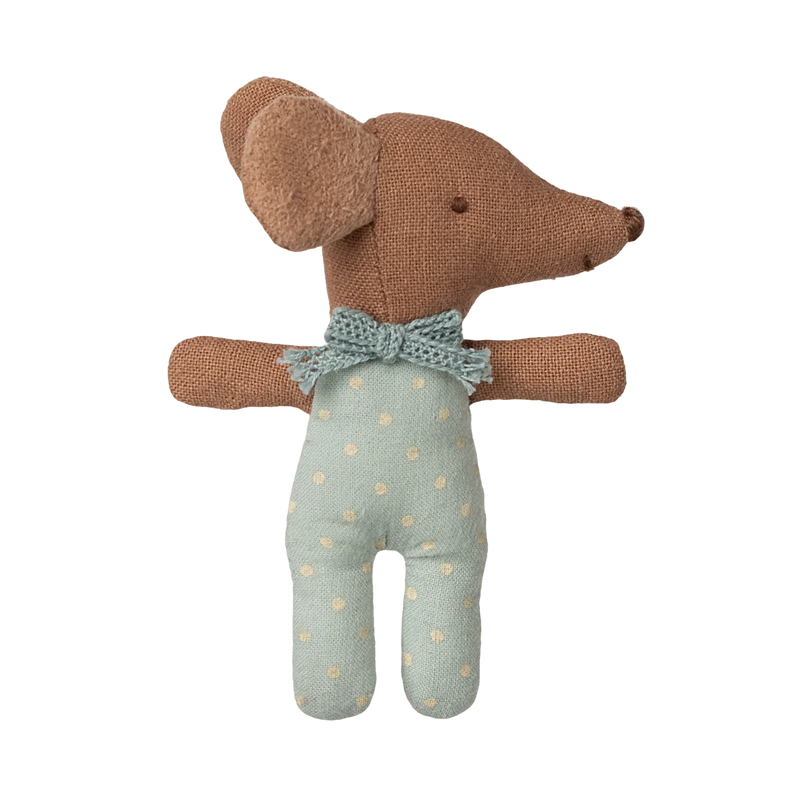 Maileg Baby Mouse Sleepy Wakey Blue