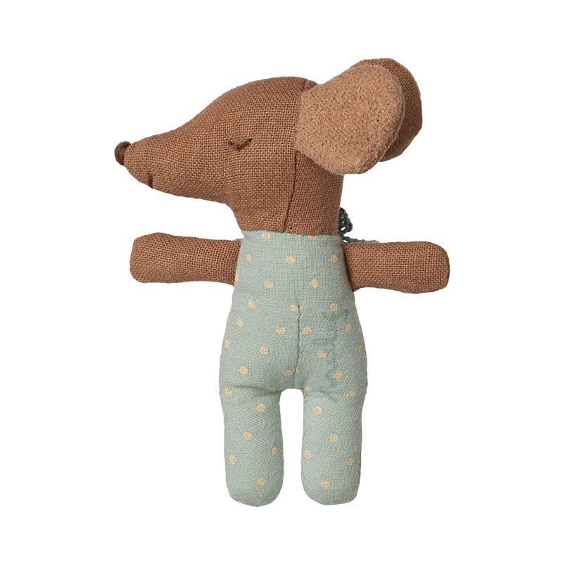 Maileg Baby Mouse Sleepy Wakey Blue