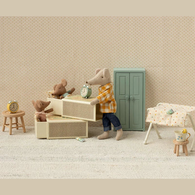 Maileg Baby Mouse Sleepy Wakey Blue