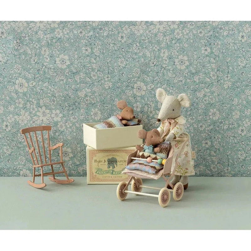 Maileg Baby Mouse Sleepy Wakey Blue NEW - Studio Play