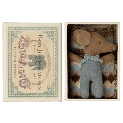 Maileg Baby Mouse Sleepy Wakey Blue NEW - Studio Play