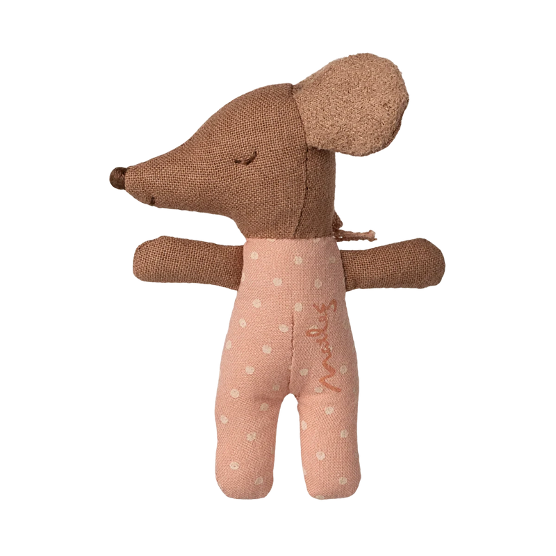 Maileg Baby Mouse Sleepy Wakey Rose
