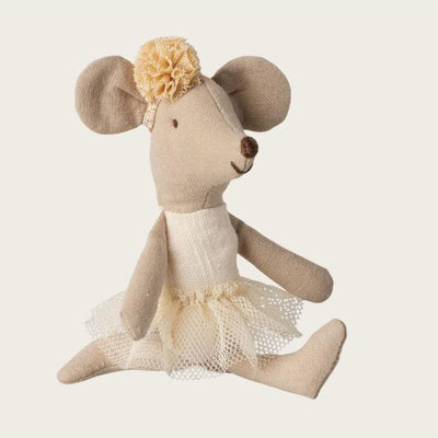 Maileg Ballerina Mouse, Little Sister off white - Studio Play