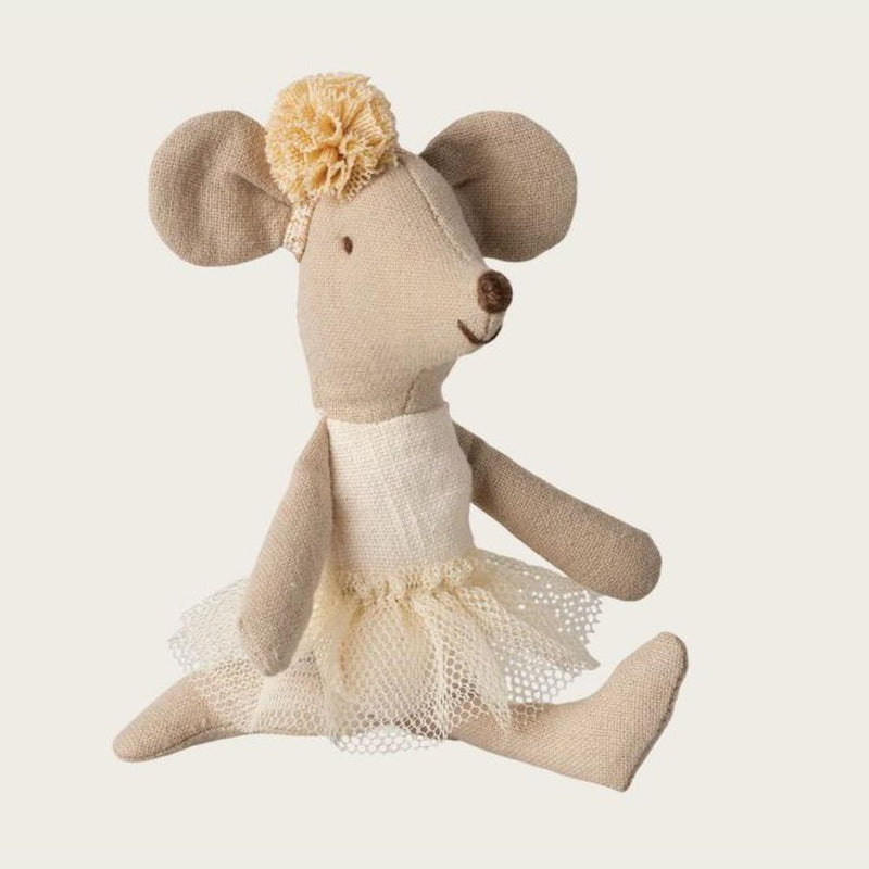 Maileg Ballerina Mouse, Little Sister off white - Studio Play