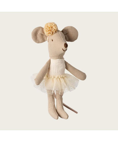 Maileg Ballerina Mouse, Little Sister off white