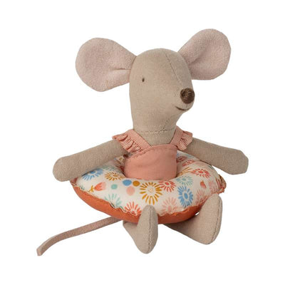 Maileg Beach Mouse With Float Little Sister Flowers
