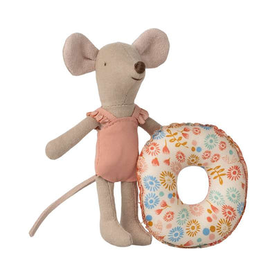 Maileg Beach Mouse With Float Little Sister Flowers