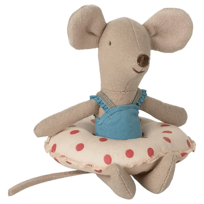 Maileg Beach Mouse With Float Little Sister Red Dot - Studio Play