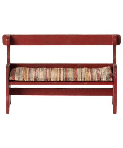 Maileg Bench, Mouse Red