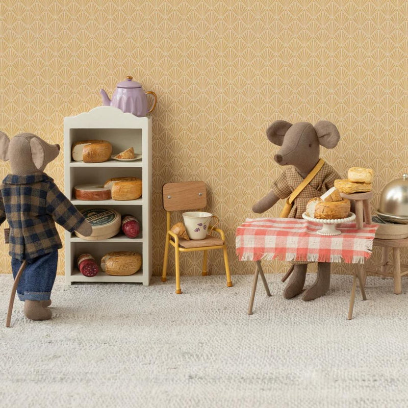 Maileg Brown Checked Shirt And Pants Dad Mouse - Studio Play