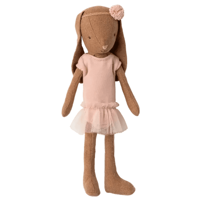 Maileg Bunny Size 1 - Chocolate brown - Ballet suit and skirt rose - Studio Play