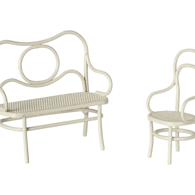 Maileg Café Set Mouse Small Off White
