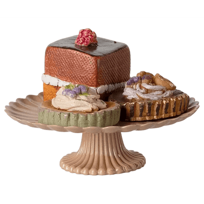 Maileg Cakes And Cakestand Mini - Studio Play
