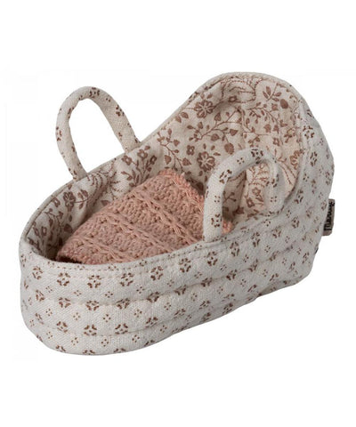 Maileg Carry Cot Baby Mouse