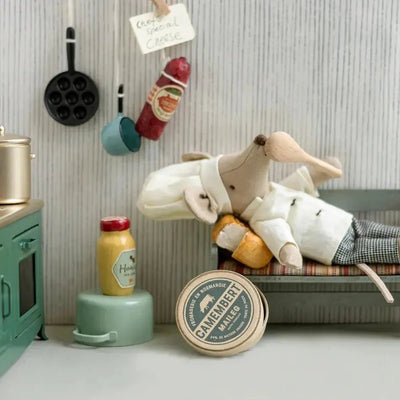 Maileg Chef Mouse W. Soup Pot And Spoon, Big Brother
