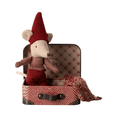 Maileg Christmas Mouse Baby In Suitcase - Studio Play