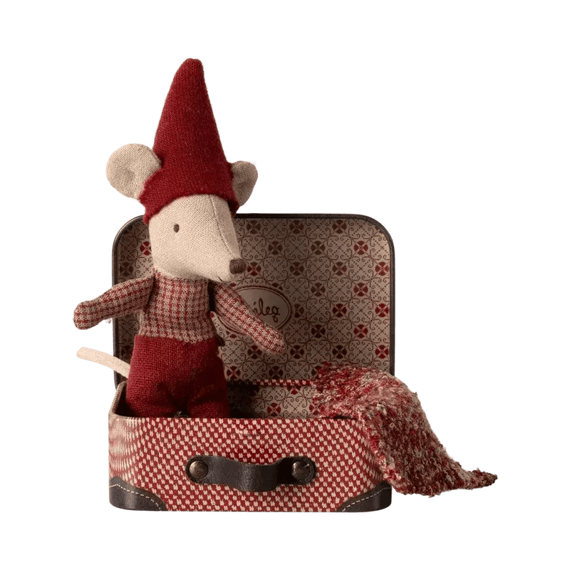 Maileg Christmas Mouse Baby In Suitcase - Studio Play