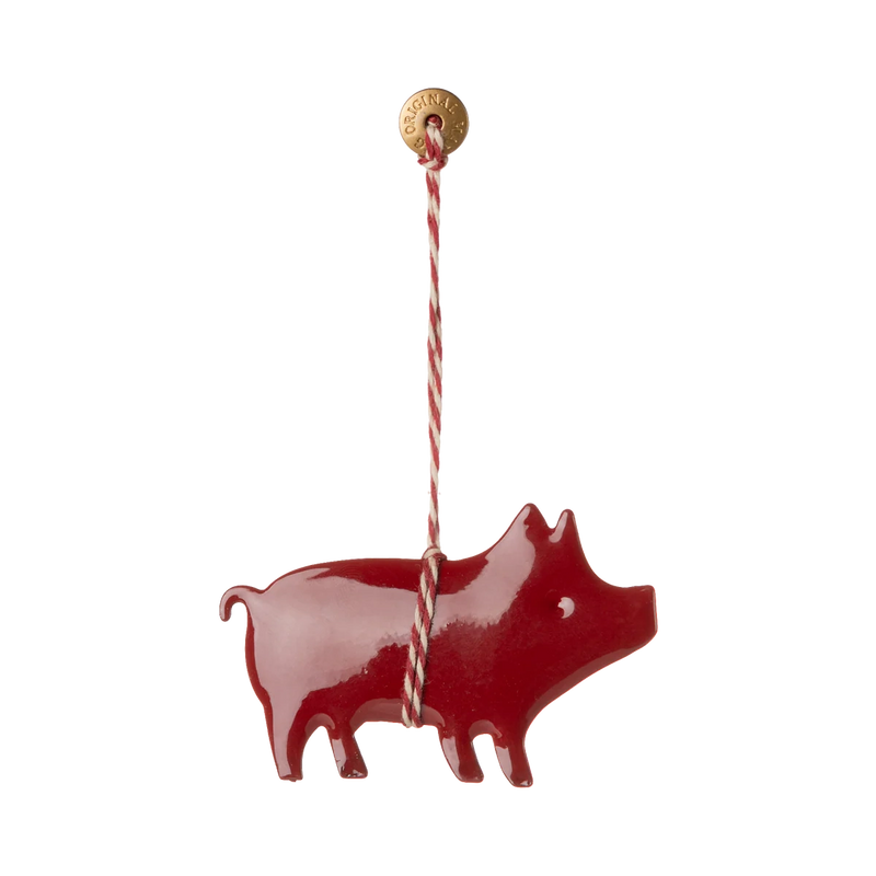 Maileg Christmas Ornament Pig Red