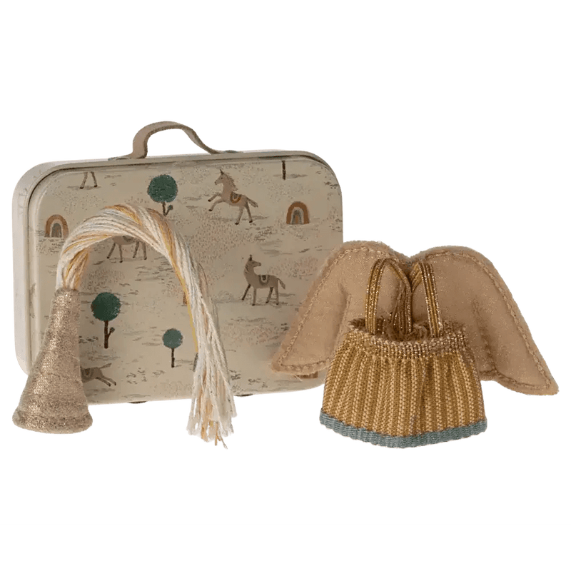 Maileg Fairy Clothes In Suitcase Little Sister Mouse - Studio Play