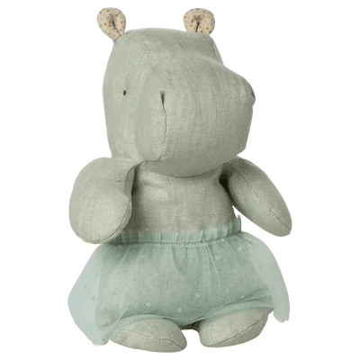 Maileg Hippo With Skirt Small Mint - Studio Play