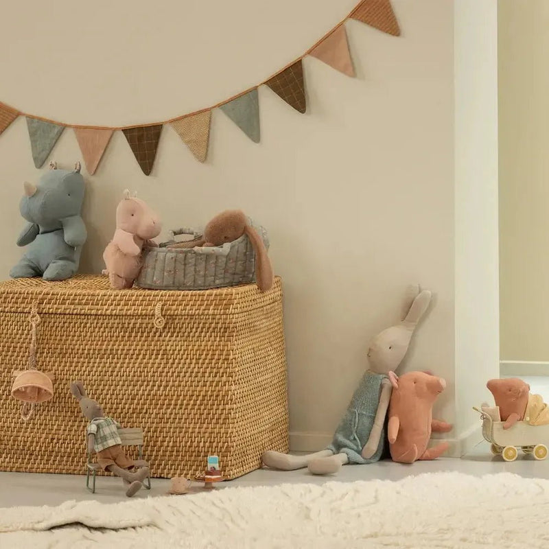 Maileg Hippo With Skirt Small Soft Rose - Studio Play