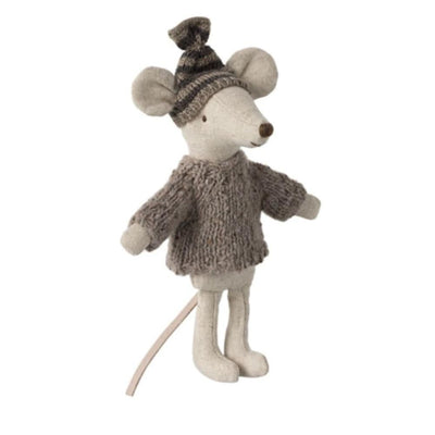 Maileg Knitted Sweater And Hat For Big Brother Mouse - Studio Play