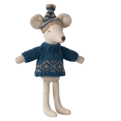 Maileg Knitted Sweater And Hat For Dad Mouse