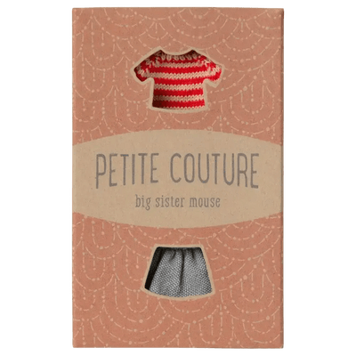 Maileg Knitted Sweater And Skirt Big Sister Mouse - Studio Play
