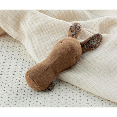 Maileg Lullaby Friends Bunny Rattle (Chocolate - Studio Play