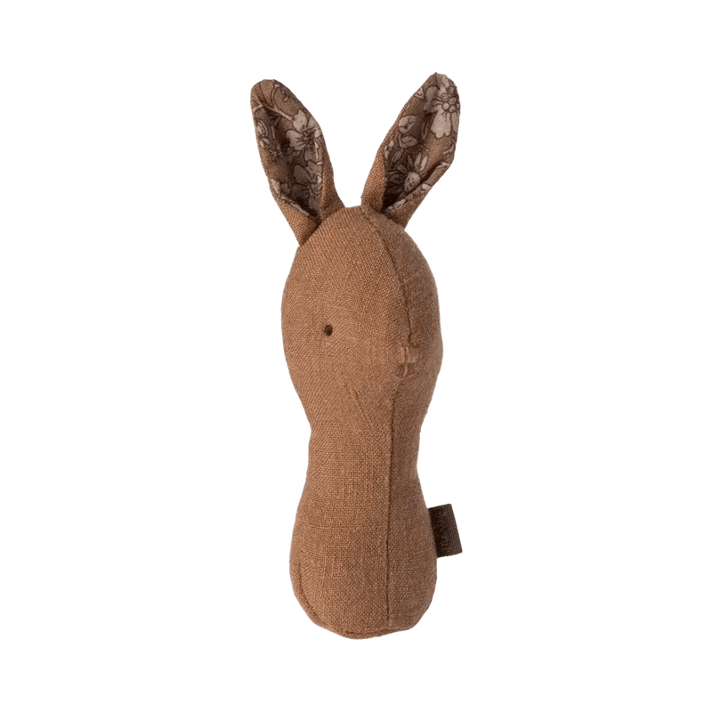 Maileg Lullaby Friends Bunny Rattle (Chocolate - Studio Play