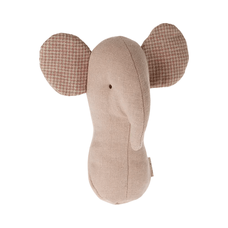 Maileg Lullaby Friends Elephant Rattle Rose - Studio Play