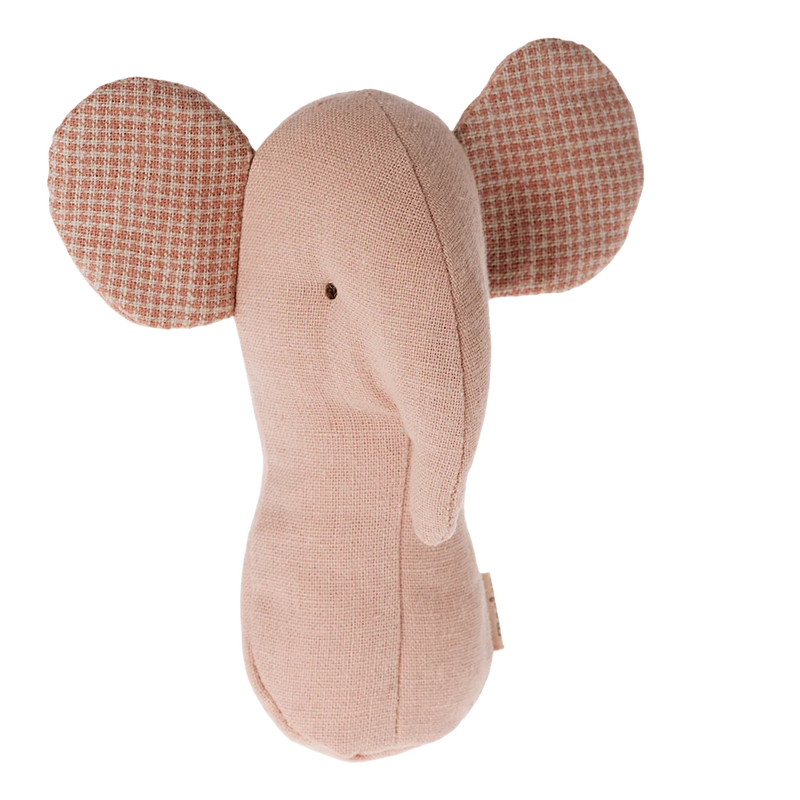 Maileg Lullaby Friends Elephant Rattle Rose
