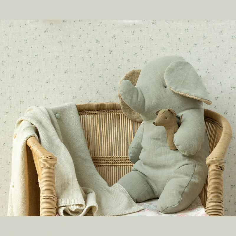 Maileg Lullaby Friends Mouse Rattle Light Umber