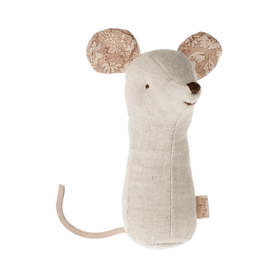 Maileg Lullaby Friends Mouse Rattle Nature - Studio Play