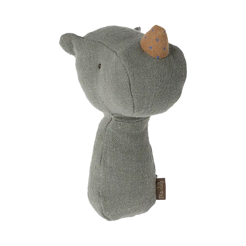 Maileg Lullaby Friends Rhino Rattle Pine