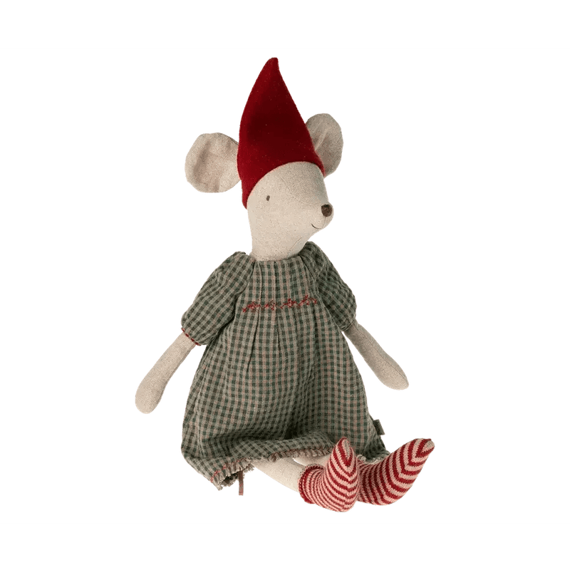 Maileg Medium Christmas Mouse Medium Girl - Studio Play