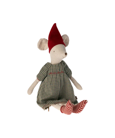 Maileg Medium Christmas Mouse Medium Girl