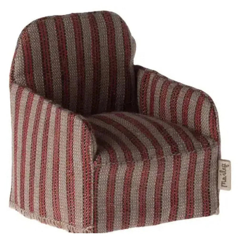 Maileg Mouse Chair Stripes Red - Studio Play