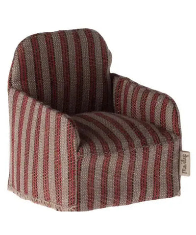 Maileg Mouse Chair Stripes Red