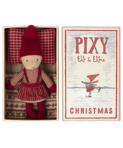 Maileg Pixy Elf In Matchbox - Meisje