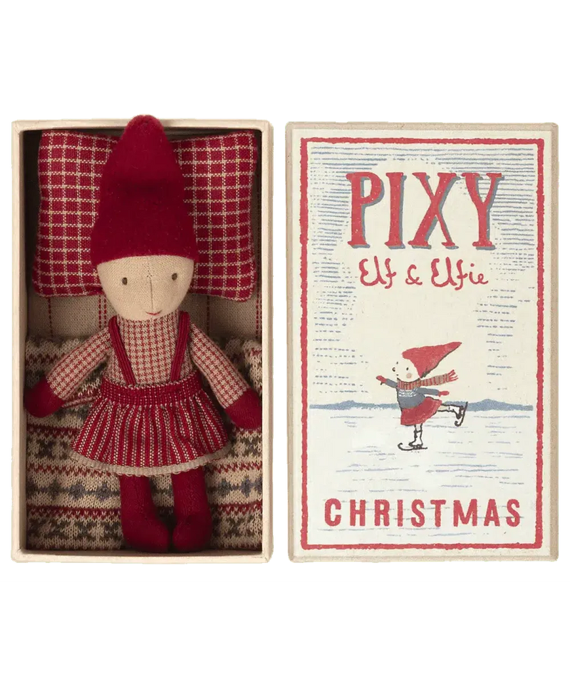 Maileg Pixy Elf In Matchbox - Meisje