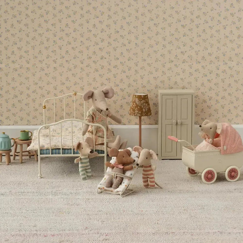 Maileg Pram Mouse Coral - Studio Play